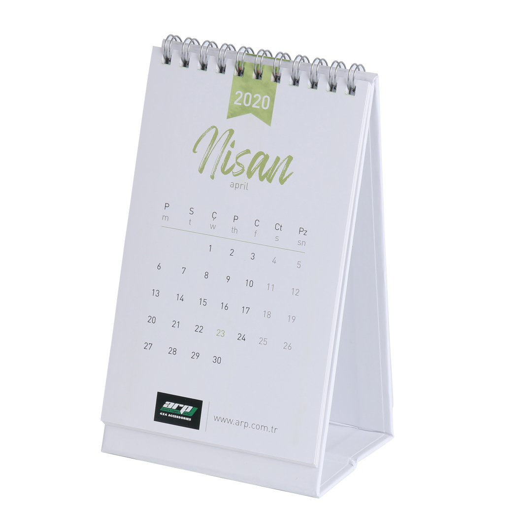 AMT-08 - 250 Gr. Kuşe Yapraklı Masa Takvimi