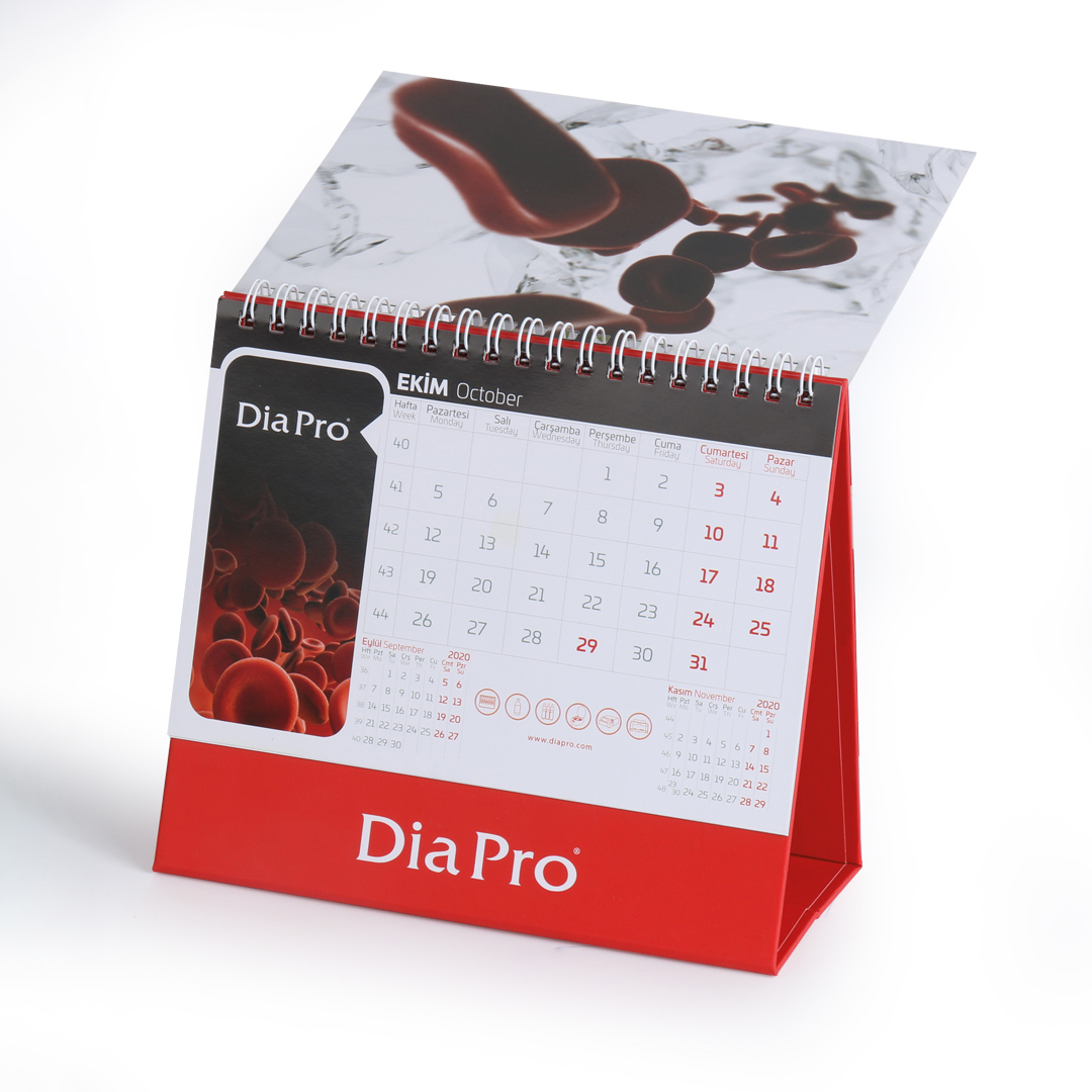 AMT-08 - 170 Gr. Kuşe Yapraklı Masa Takvimi