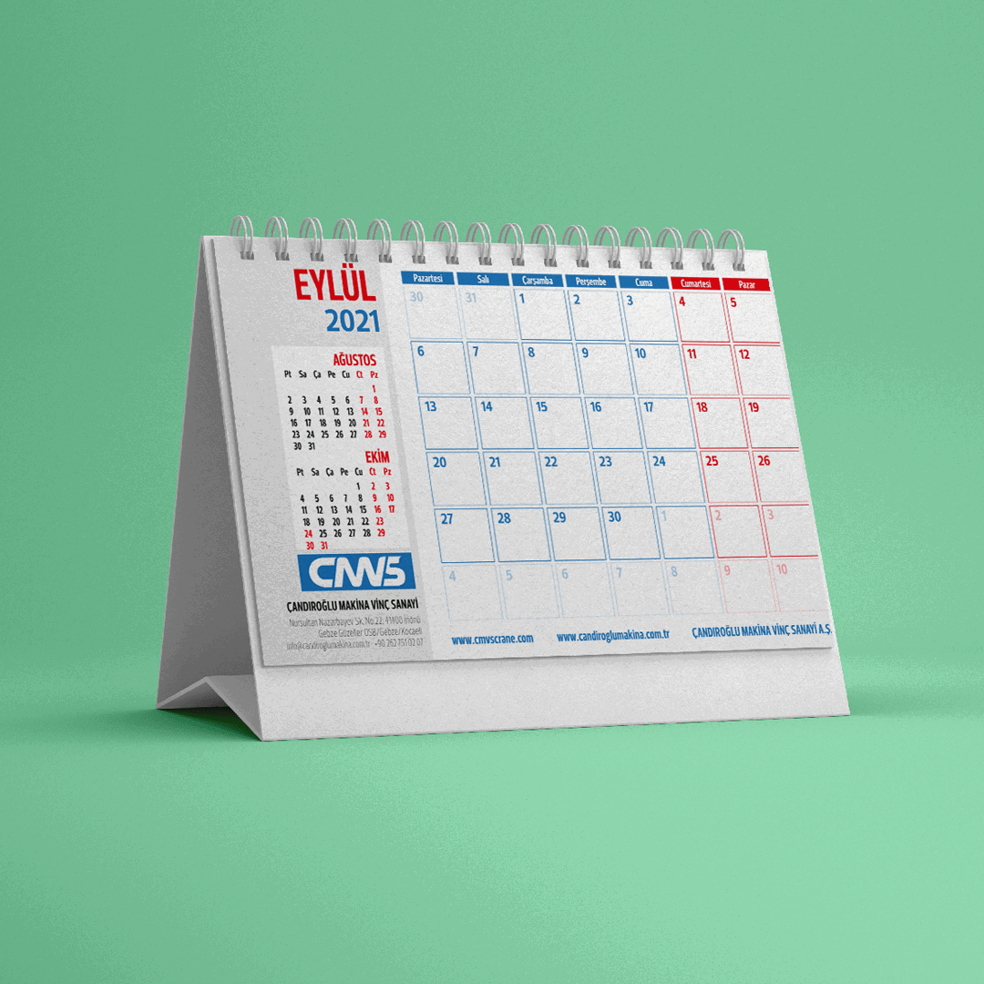 AMT-06 - 300 Gr. Kuşe Yapraklı Masa Takvimi